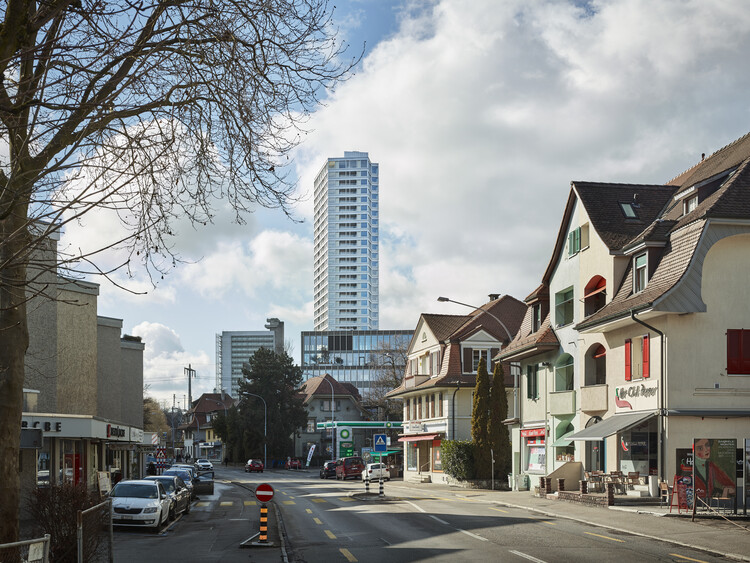 Bäre Tower / Burkard Meyer Architekten - Exterior Photography, Windows, Cityscape