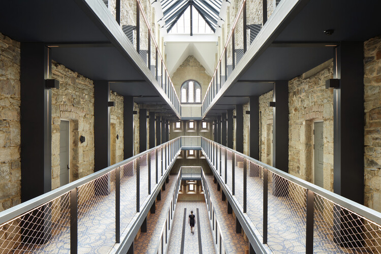 Bodmin Jail Hotel and Visitor Attraction  / Twelve Architects - Interior Photography, Lighting, Facade, Beam, Handrail, Arcade