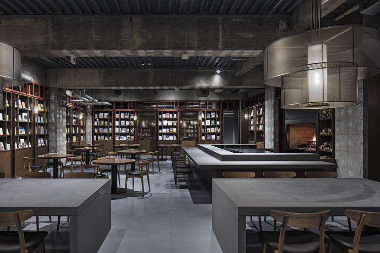 Matsumotohonbako Hotel / Suppose Design Office - Interior Photography, Kitchen, Table, Shelving, Chair