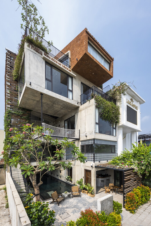 Thalia Boutique Hotel / Ho Khue Architects - Exterior Photography, Windows, Facade, Balcony