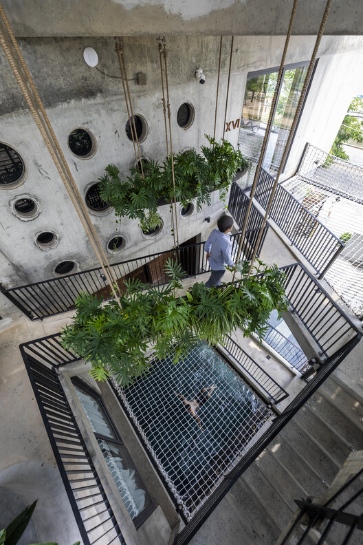 Thalia Boutique Hotel / Ho Khue Architects - Windows, Handrail, Garden, Balcony, Courtyard